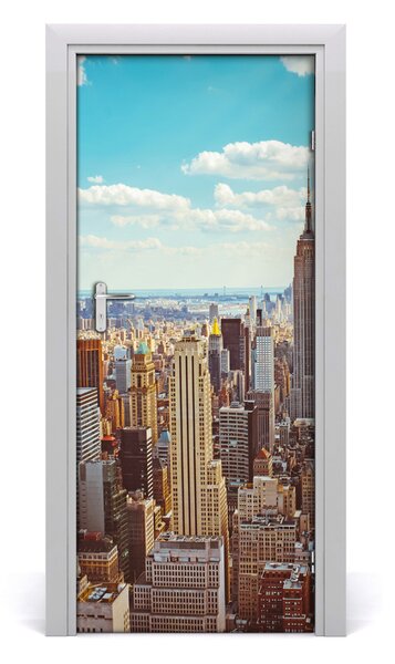 Autocolante pentru usi zbor de pasăre New York, USA autoadeziv