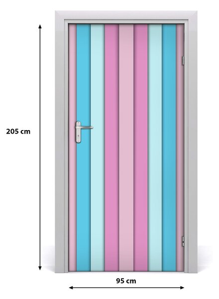 Autocolante pentru usi dungi colorate
