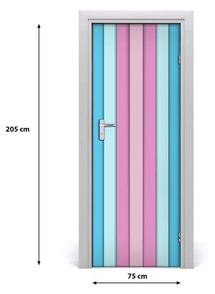 Autocolante pentru usi dungi colorate