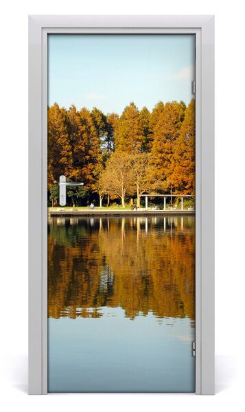 Autocolante pentru usi Park din toamna