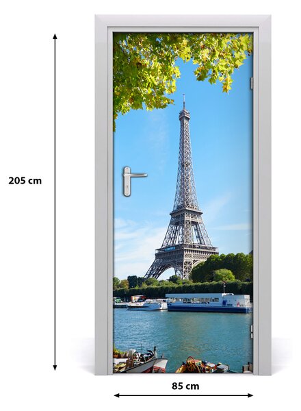 Autocolante pentru usi usa autoadeziv Turnul Eiffel
