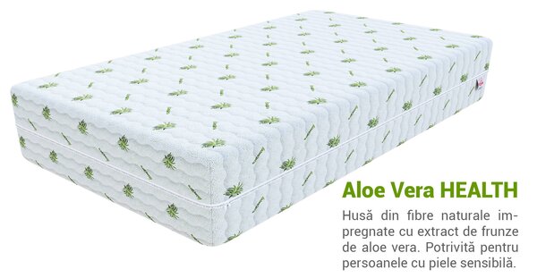 Saltea de cocos Sandra 160x200 Husă: Premium Jersey 3D