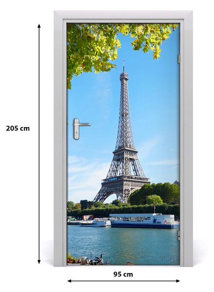 Autocolante pentru usi usa autoadeziv Turnul Eiffel