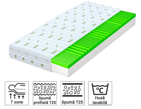 Saltea din spumă Brave 160x200 Înălțime: 13 cm