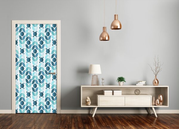 Autocolante pentru usi fundal geometrică