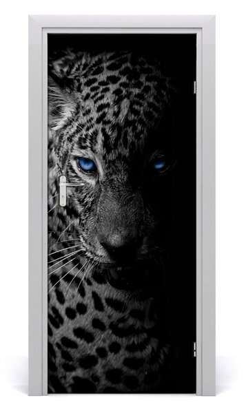 Autocolante pentru usi leopard de perete