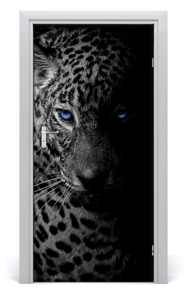 Autocolante pentru usi leopard de perete