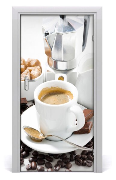 Autocolante pentru usi ceașcă de cafea