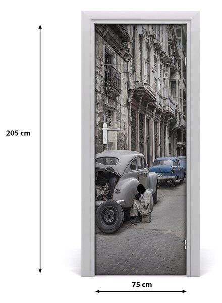 Autocolante pentru usi usa autoadeziv Havana