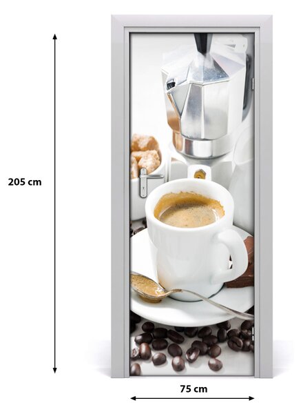 Autocolante pentru usi ceașcă de cafea