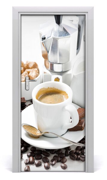 Autocolante pentru usi ceașcă de cafea