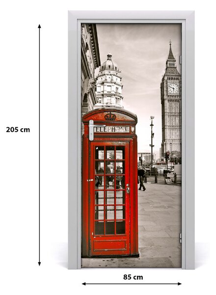 Autocolante pentru usi Auto-adezive uși Vintage Big Ben