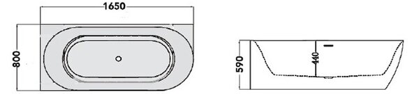 Cadă freestanding Florida, Balu Slim, 165 cm, de colț dreapta, fără bordură, cu instalație completă, alb, WS322AT-R-165