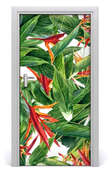 Autocolante pentru usi Strelitzia reginae