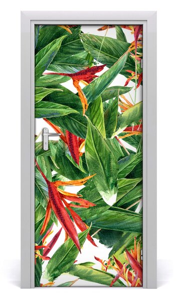 Autocolante pentru usi Strelitzia reginae