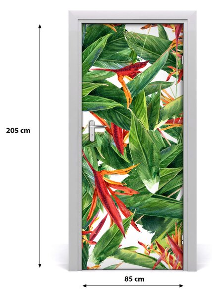 Autocolante pentru usi Strelitzia reginae