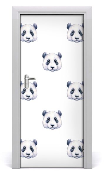 Autocolante pentru usi perete Panda