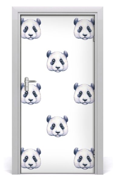 Autocolante pentru usi perete Panda
