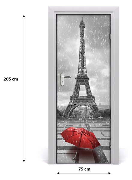 Autocolante pentru usi usa autoadeziv Turnul Eiffel