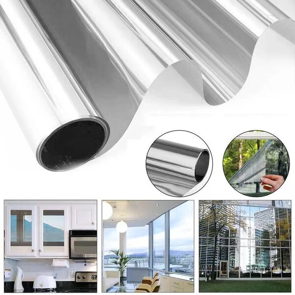 Autocolant geamuri 50 x 300 cm, protectie UV, kit montaj inclus
