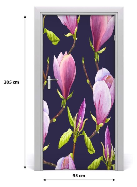 Autocolante pentru usi Furnir adeziv imagini de fundal ușă Magnolia
