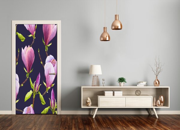 Autocolante pentru usi Furnir adeziv imagini de fundal ușă Magnolia