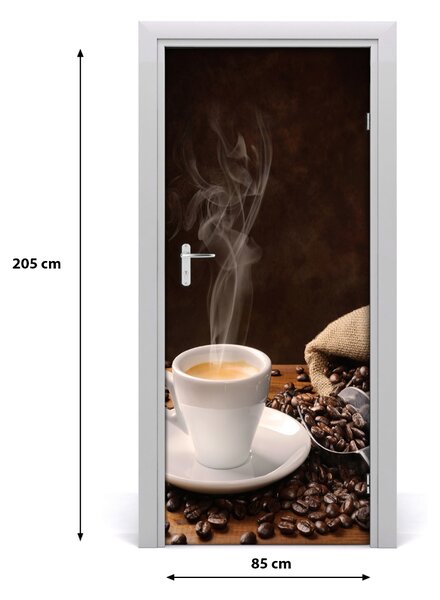 Autocolante pentru usi ceașcă de cafea