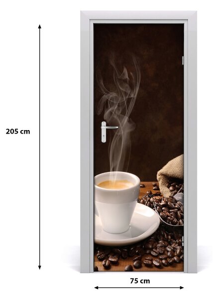 Autocolante pentru usi ceașcă de cafea