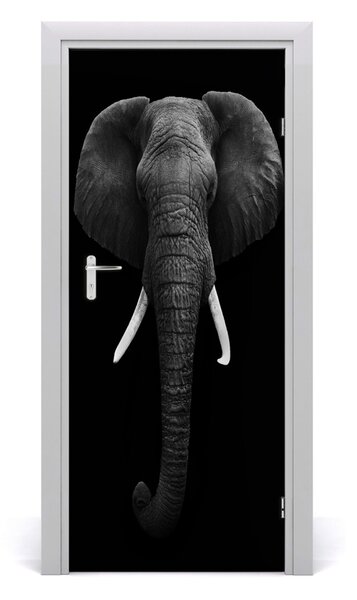 Autocolante pentru usi elefant african