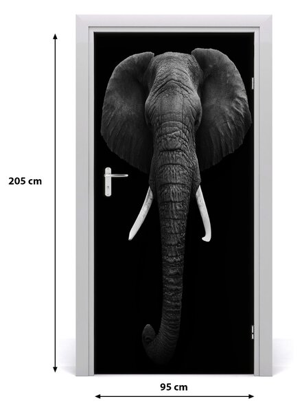 Autocolante pentru usi elefant african
