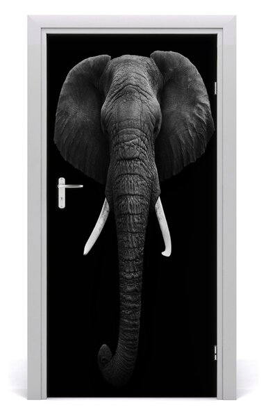 Autocolante pentru usi elefant african