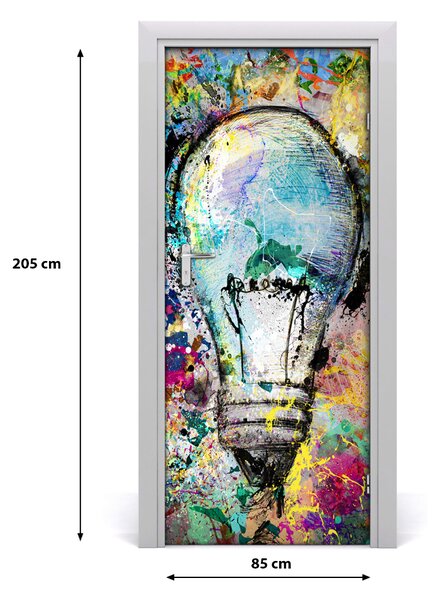 Autocolante pentru usi culoare bec