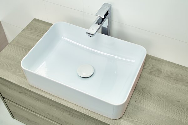 Chiuveta blat Cersanit Crea 50x35cm, alb, K114-001