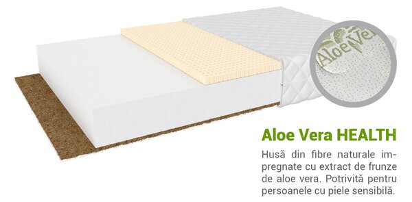 Saltea Pikolino 90x200 cm Husă: Silver Care (husă suplimentară)