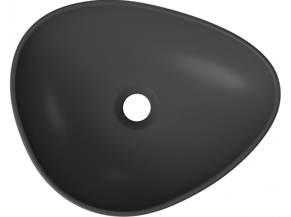 Cersanit Moduo, chiuveta blat asimetrica 44x35,5x15 cm, antracit mat, K116-105