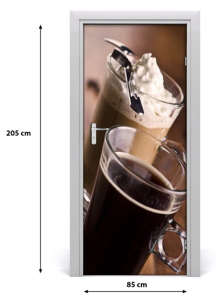 Autocolante pentru usi cafea frappe