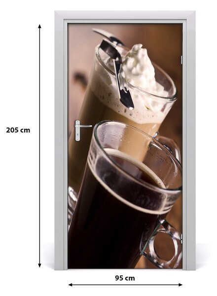 Autocolante pentru usi cafea frappe