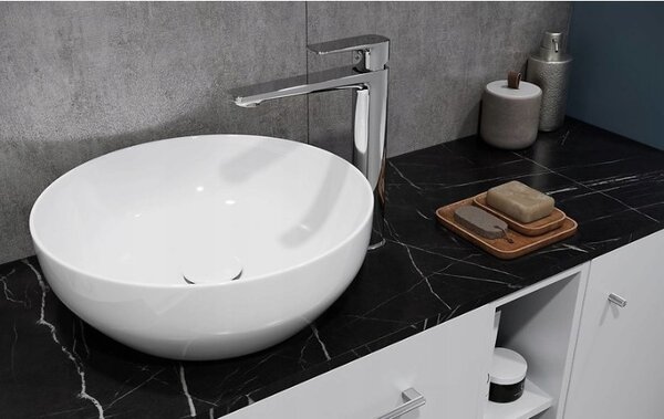Cersanit Larga, chiuveta blat 50x38 cm, alb mat, K677-017