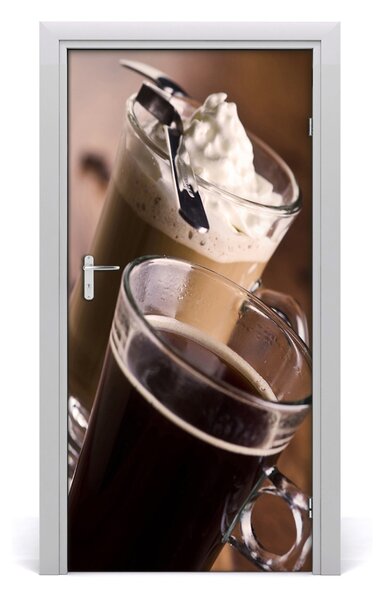Autocolante pentru usi cafea frappe