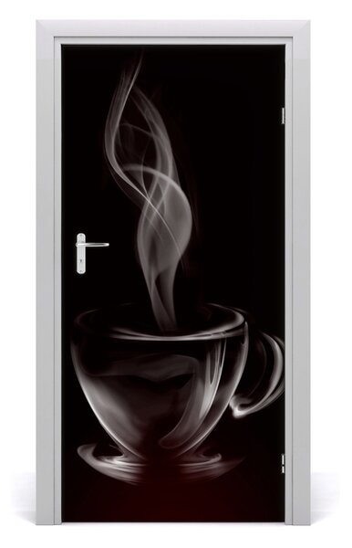 Autocolante pentru usi cafea aromatică