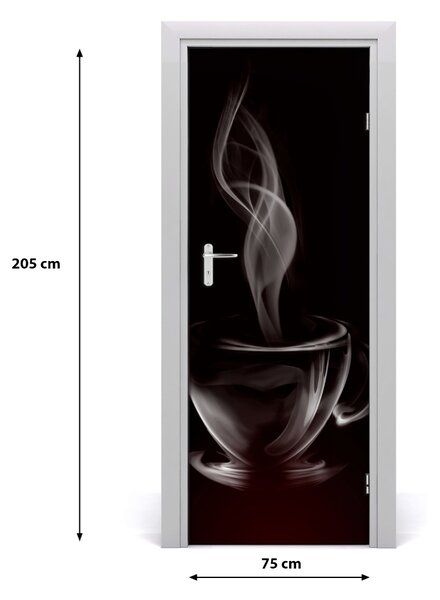 Autocolante pentru usi cafea aromatică