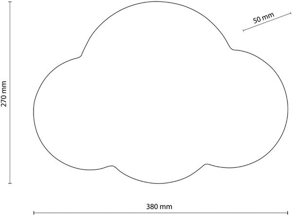 TK Lighting Cloud lampă de perete 1x6 W alb 4964