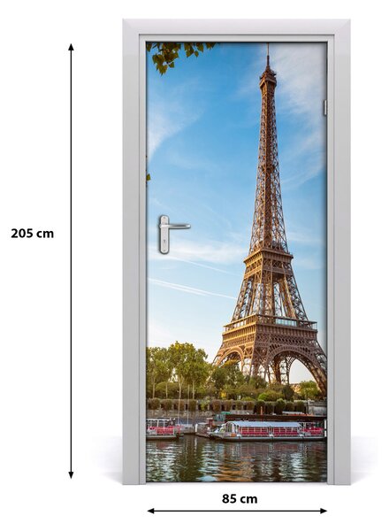 Autocolante pentru usi usa autoadeziv Turnul Eiffel
