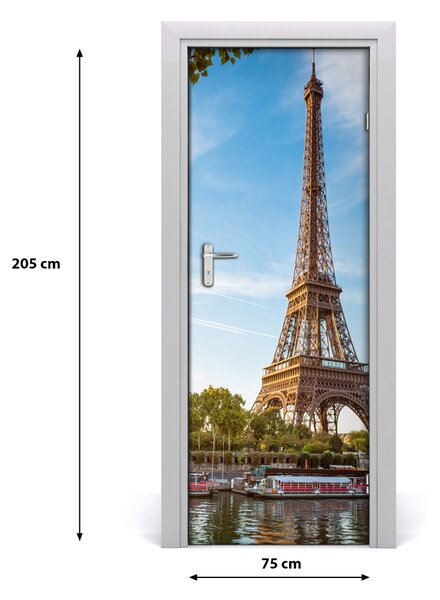 Autocolante pentru usi usa autoadeziv Turnul Eiffel