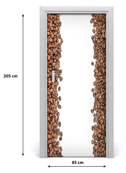 Autocolante pentru usi Boabe de cafea