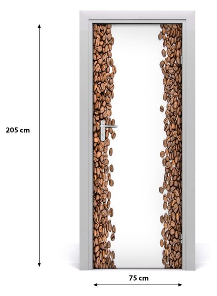 Autocolante pentru usi Boabe de cafea