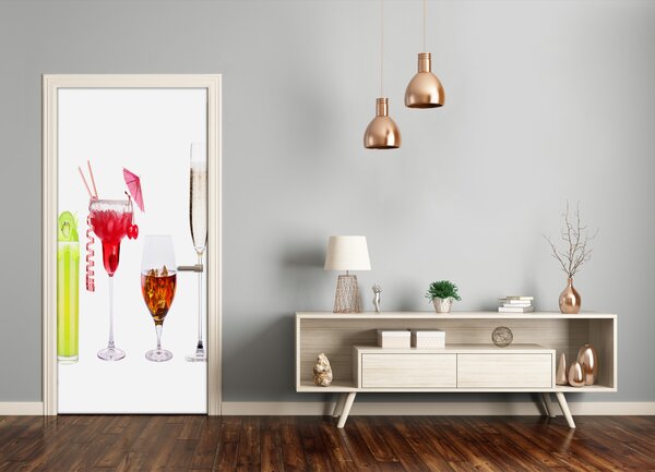 Autocolante pentru usi cocktail-uri colorate