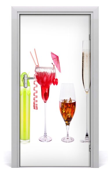 Autocolante pentru usi cocktail-uri colorate
