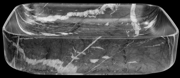 Invena Florina, chiuveta blat 510x400x130 mm, imitatie piatra, INV-CE-40-723-C