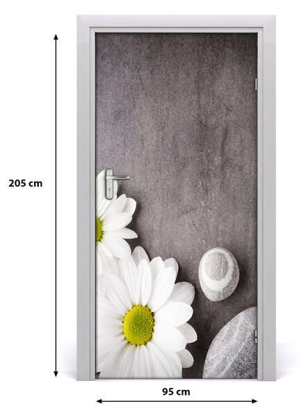 Autocolante pentru usi uşă Gerbera